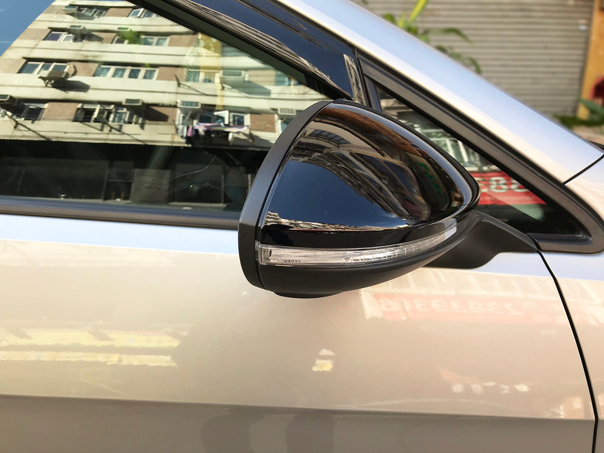 Spiegelkappen Außenspiegelkappen Schwarz für VW GOLF 7 7.5 VII GTI GTD R TSI TDI Variant 2012-2020 Sales