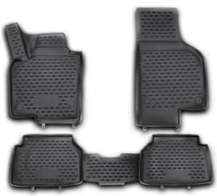 NEU Gummimatten Kofferraumwanne Fußmatten Set für VW Tiguan 5N 2007-2016