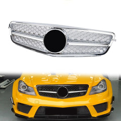 Grill Kühlergrill Frontgrill Chrom für Mercedes C Klasse W204 S204 2007-2014