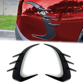 Schwarz Heck Stoßstange Areo Flaps Flossen für Mercedes GLC X254 AMG-Line ab 2022 pz68