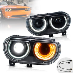 LED Scheinwerfer Für Dodge Challenger SE R/T SRT 2008-2014 Frontscheinwerfer