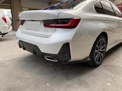 Heck Stoßstange Flaps Heckansatz Splitter Schwarz Passend für 3er G20 LCI 2023+ bm230