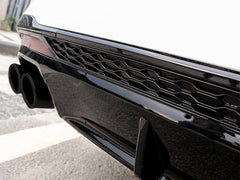 NEU Heck Diffusor + Endrohre Schwarz Glanz für Audi A4 B9 S Line S4 05/2019-2024