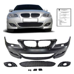 NEU Front Stoßstange Vorne Schwarz Passend für 5er E60 E61 2003-2007 mit ABE
