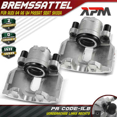 2x Bremssattel Vorne Links Rechts für VW Passat 3B 3BG PR. 1LB/1LE/1LT/1LF/1ZC