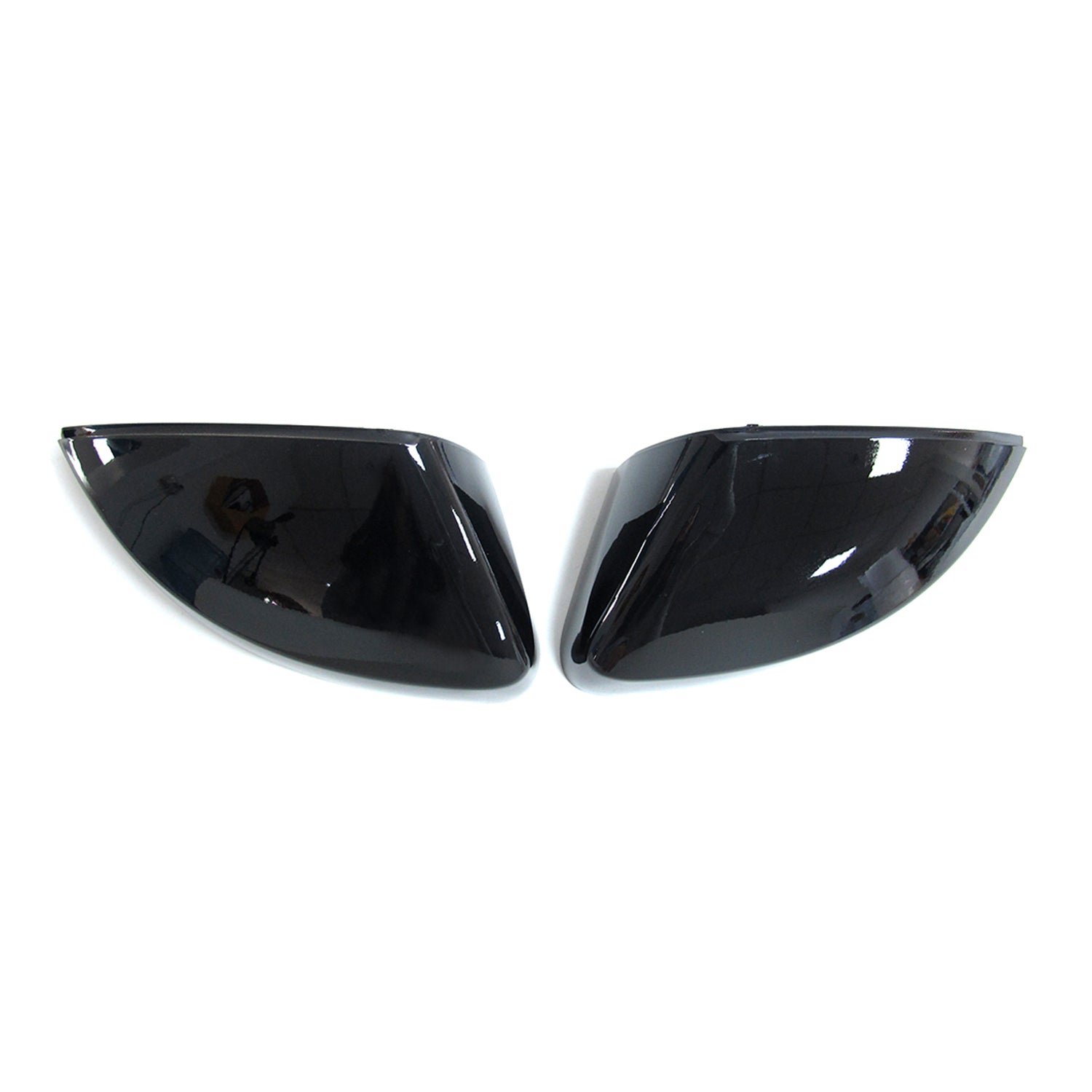 Schwarz Glanz Spiegelkappen Außenspiegelkappen für AUDI A3 8V S3 RS3 TDI TSI 2013-2020 mc50