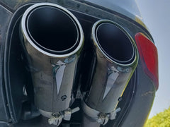 Auspuffblenden Satz Schwarz 4 Stücke für Porsche Cayenne S GTS Turbo Turbo S 958 4,8L V8 2011-2014