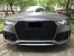 RS7 Style Schwarz Kühlergrill Wabengrill Front Grill für AUDI A7 C7 4G S-Line S7 2014-2018 fg46 Sales