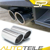 68mm Auspuffblende Endrohrblende Endrohr Edelstahl für VW GOLF 7 VII 5G Variant TDI TSI Golf 6 VI