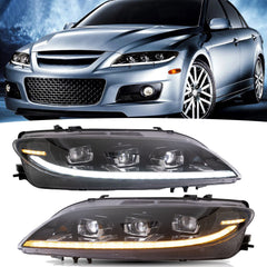 LED Scheinwerfer Frontscheinwerfer für Mazda 6 Limousine Hatchback 2003-2008
