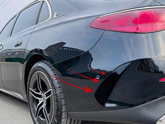 Stoßstange Heck Aero Flaps Canard Schwarz für Mercedes E Kl. W214 AMG Line 2023+