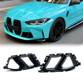 Vorne Lüftungsgitter Abdeckung Front Stoßstnage Gitter Schwarz für G80 M3 G82 M4 2021+