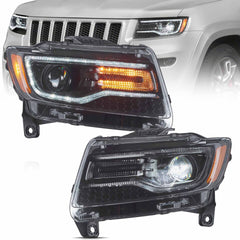 NEU Voll LED Scheinwerfer sequentiellem Paar für Jeep Grand Cherokee 2011-2013