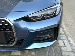 Front Stoßstange Aero Flaps Flossen Passend für BMW 4er G22 G23 425i 430i M440i Sport Paket ab 2021