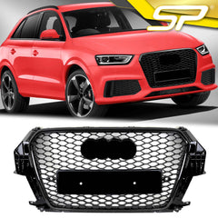 Kühlergrill Wabengrill Grill Schwarz für Audi Q3 8U S Line 2011-2014 vor MOPF fg243
