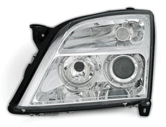 NEU Angel Eyes Scheinwerfer Set in Klarglas Chrom für Opel Vectra C / Signum 3 mit E-Prüfzeichen