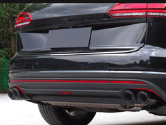 Schwarz Glanz Auspuffblenden Endrohre für VW Touareg III 3,0 18+ et334