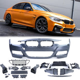 Sport Front Stoßstange für SRA und Nebel Passend für 3er F30 F31 2011 2012 2013 2014 2015 2016 2017 2018 2019