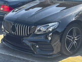 Front Stoßstange Frontspoiler Spoiler Lippe Schwarz für Mercedes E-Klasse C238 AC238 AMG Line 2016+