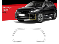 NEU Nebelscheinwerfer Leiste Blenden Edelstahl für VW Tiguan Allspace 2020-2024 2tlg