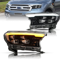 NEU LED Scheinwerfer Frontscheinwerfer Set Klar für Ford Ranger 2016-2021
