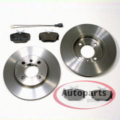 NEU 260mm + 258mm Bremsscheiben Beläge vorne hinten Passend für 3er E30 1982-1994