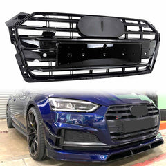 Schwarz Grill Kühlergrill Frontgrill für AUDI A5 F5 S5 2016-2019 vor MOPF fg329