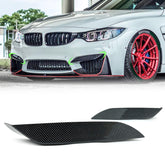 NEU Carbon Optik Front Stoßstange Aero Flaps Splitter Passend für M3 F80 M4 F82 F83 2014-2020