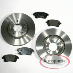 NEU 280mm + 262mm Bremsscheiben Set vorne hinten für Hyundai Tucson JM 2004-2007