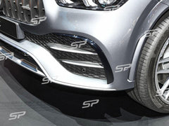 Flossen Flics & Flaps Vorne Schwarz für Mercedes GLE V167 C167 mit AMG Line ab 2019 pz34