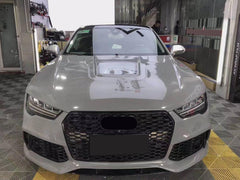 RS7 Style Schwarz Kühlergrill Wabengrill Front Grill für AUDI A7 C7 4G S-Line S7 2014-2018 fg46 Sales