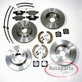 NEU 284mm + 258mm Bremsen Set Vorne & Hinten für Mercedes E Klasse W124 S124 1984-1989