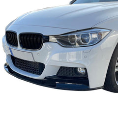 NEU Front Stoßstange Frontspoiler Spoilerlippe Schwarz Passend für 3er F30 F31 Sport Paket 2011-2019