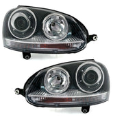 NEU Scheinwerfer Set mit Xenon D2S Schwarz LWR für VW Golf 5 Jetta 3 GTI mit E-Prüfzeichen