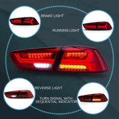 LED Rückleuchten Heckleuchten Rücklicht für Mitsubishi Lancer & EVO X 2008-2020
