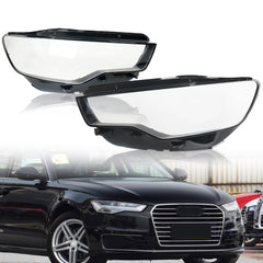 Scheinwerfer-Abdeckungen Glas Streuscheibe Paar für AUDI A6 C7 2010-2014