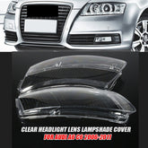 Für 2006-2011 Audi A6 C6 Links+Rechts Klar Scheinwerferglas Abdeckung Streuscheibe