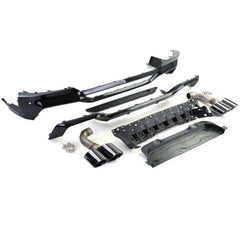 Heckdiffusor + Auspuffblenden Schwarz Passend für X4 G02 2018-2021 Sport Paket