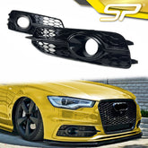Lüftungsgitter Blenden Grill Gitter Schwarz für Audi A6 C7 S Line 2011-2014