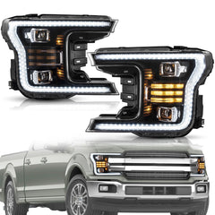 Dynamische LED-Scheinwerfer für Ford F-150 F150 2018-2020 Frontscheinwerfer