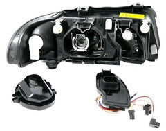 NEU Scheinwerfer Set Klarglas Chrom für AUDI A4 B5 1999-2001 Facelift H7 mit E-Prüfzeichen