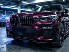 Schwarz Stoßstange Spoiler Lippe Frontspoiler für BMW X6 G06 M Paket 19-25