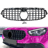 Kühlergrill Grill GT Schwarz für Mercedes E-Klasse W213 S213 C238 A328 Avantgarde Exklusive All Terrain MODF ab 2020
