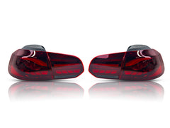 NEU LED Rückleuchten Fahrlicht Rot Rauch für VW Golf 6 Rücklicht Heckleuchten 08-13 Sequenzieller