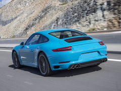 Schwarz Auspuff Blenden Auspuffblenden Endrohre für Porsche Carrera 991.2 2015-2019 et201