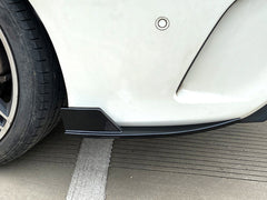 Heckansatz Aero Flaps Flics Flossen Schwarz für Mercedes CLA C117 13-19