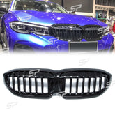 Frontgrill Kühlergrill Grill Schwarz Glanz Passend für G20 G21 2019-2022 Vor LCI