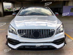 Frontspoiler Spoiler Splitter Flaps Stoßstange Aero-Kit für Mercedes CLA C117 X117 AMG Line CLA 45 AMG 2016-2019 pz210