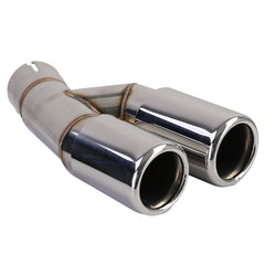 Auspuff Endrohr Doppelrohr Chrom Passend für 3er F30 F31 316 318 320