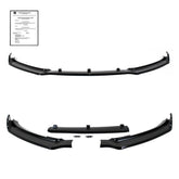 NEU Front Spoiler Spoilerlippe Schwarz für Audi A4 B8 Facelift 8K A4 B8.5 2011-2015